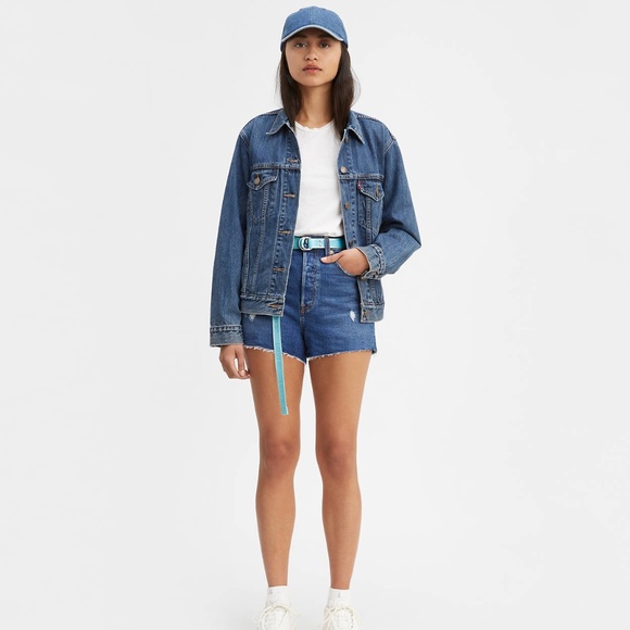 LEVI’S RIBCAGE HIGH RISE SHORTS  W25 - Picture 1 of 10